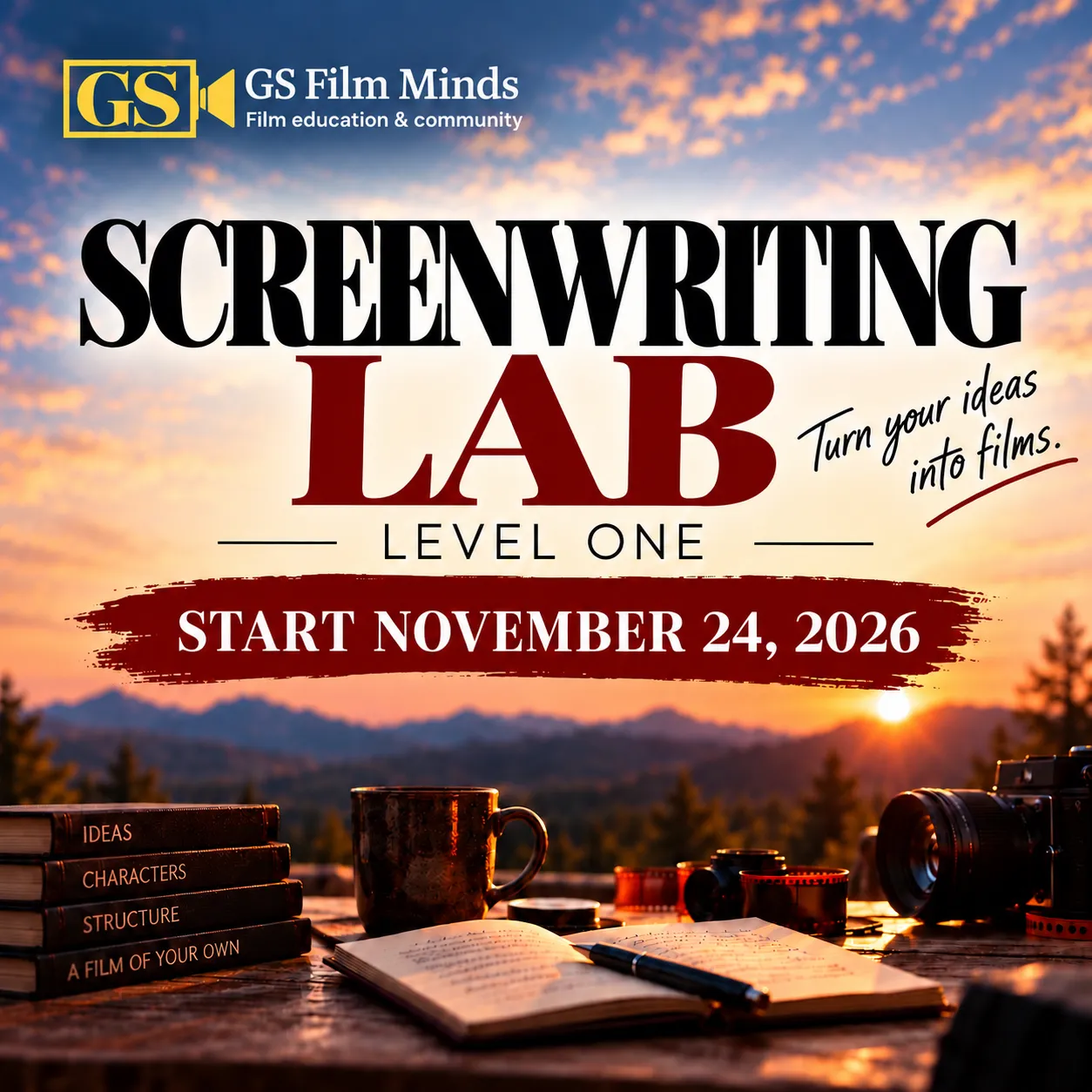 Screenwriting Lab course poster